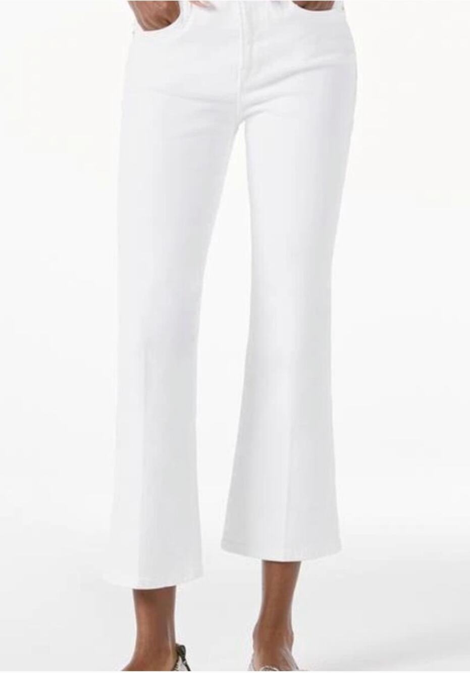 NWT Frame Le Crop Mini Boot White Size 27
